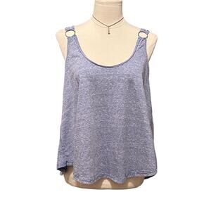 Free People We The Free Carly Scoop Neck Cobalt Blue Tank Top Women’s Size Large